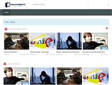 Tablet Screenshot of documania.es
